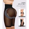 SHAPELLX Butt Lifting Shapewear for Women Tummy Control Body Shaper Faja Shorts High Waisted Girdle Mesh Compression Panties—Black 38 - 2 of 3