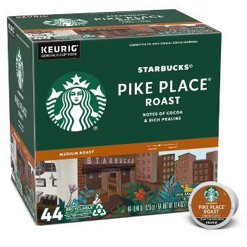 Starbucks Medium Roast K-Cup Coffee Pods Pike Place Roast for Keurig Brewers