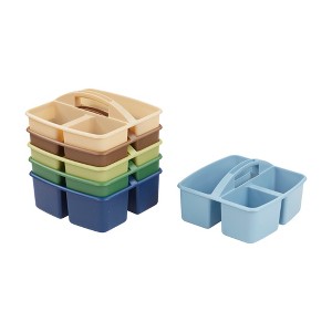 ECR4Kids 3-Compartment Storage Caddy, Supply Organizer, 6-Pack - 1 of 4