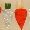 National Tree Company String of Carrots Decorative Pillow, Beige, Easter Collection, 18 Inches - 3 of 4