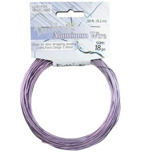 John Bead 18 Guage Lilac Aluminum Jewelry Wire, 30ft - 1 of 1