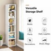 Lirago,11.81"L*11.81"W*70.87"H, Modern Corner Bookcase with 6-Tier Display Shelves for Compact Spaces - 3 of 4