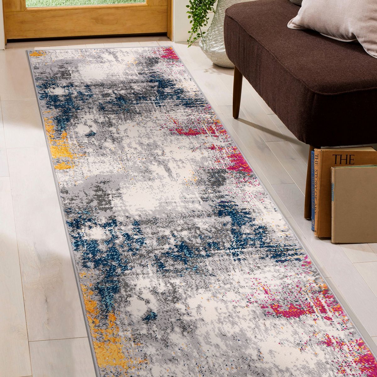 World Rug Gallery Perugia Modern Abstract Area Rug: Stain & Fade-Resistant, Low Pile, Machine Made - thumbnail 9