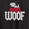 Boys' - Peanuts - Woof Snoopy Graphic Long Sleeve Fleece Sweatshirt - 2 of 4