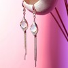 SOHI Women's Gold Sleek Drop Earrings - 2 of 3