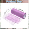 Unique Bargains Sheer Nylon Glitters Wave Mesh Decorative Ribbon Trim 6 Inch 10 Yards - 2 of 4