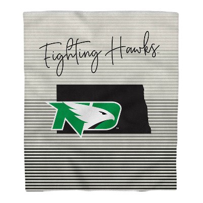 NCAA North Dakota Fighting Hawks Ultra Fleece State Stripe Blanket