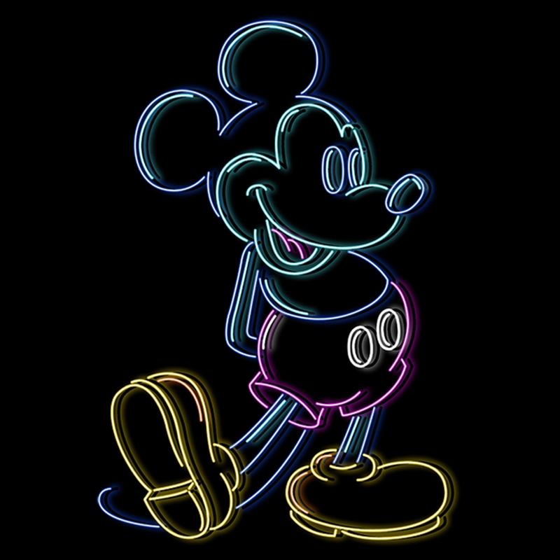 Boy's Disney Neon Mickey T-Shirt, 2 of 6