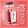 Nostalgia NRTOS2RR Retro 2-Slice Bagel Toaster, Red - 3 of 4