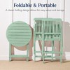 Best Choice Products 3-Piece Acacia Wood Bistro Set, Folding Patio Furniture w/ 2 Chairs, Table - 3 of 4