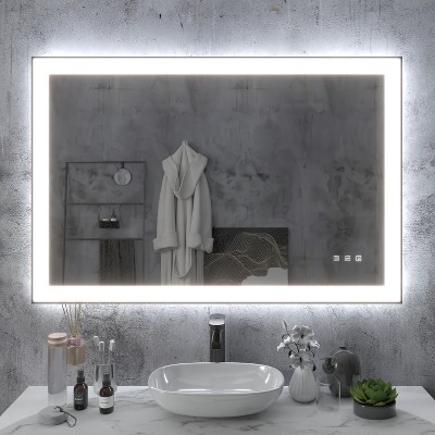 Black Framed LED Mirror