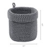 REGALWOVEN Odorless Cotton Rope Handcrafted Compact Size Multi-Use Open Storage Bins 5.1 x 5.5 Inch 2 Packs - 3 of 4