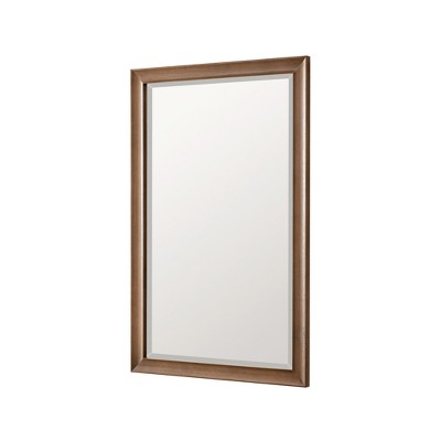 Natural Walnut Rectangular Wood Framed Mirror