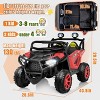 JOYRACER 24V 4WD/2WD Switchable Kids Ride on UTV, 2-Seater Electric Car Toys with Remote, MP3/USB/Bluetooth Music, Horn & LED - 2 of 4