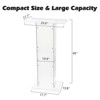 Slanted Podium Lectern Conference Pulpit Acrylic Podium Clear Transparent Church Lectern Pulpit Office Stand Up Floor-Standing Podium Lectern - 3 of 4