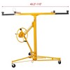 Drywall Lift Panel Hoist, 16Ft Sheetrock Jack Lift, 150 Lbs Load Capacity Drywall Lifter with Rolling Caster Wheels Construction Carrying Tool yellow - 3 of 4