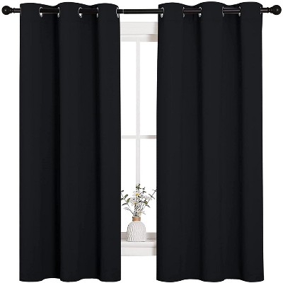NICETOWN Grommet Top Blackout Curtains, Thermal Insulated Noise Reducing Window Drapes (Set of 2)