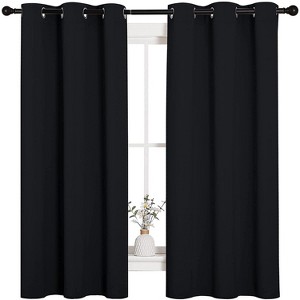 NICETOWN Grommet Top Blackout Curtains, Thermal Insulated Noise Reducing Window Drapes (Set of 2) - 1 of 4