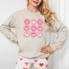 Simply Sage Market Women's Graphic Sweatshirt Valentine Smiley Face Chart - image 2 of 3