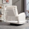 Aghana Digitals Cream Manual Recliner: 360° Swivel Rocker with Pocket Spring, 23.6" Wide Seat, - 4 of 4