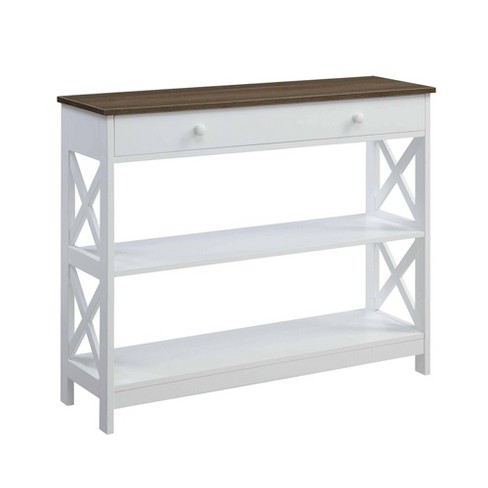 Oxford 1 Drawer Console Table With, White Console Table With Drawers Target