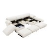 Massive U-Shaped Sectional Sofa with Storage Seats and Ottomans, 3-Seater in Modern Velvet, Plush Backrest and Cushions - 2 of 4