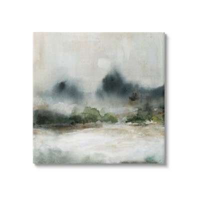 Stupell Enigmatic Foggy Mountain Landscape Gallery Wrapped Canvas Wall Art