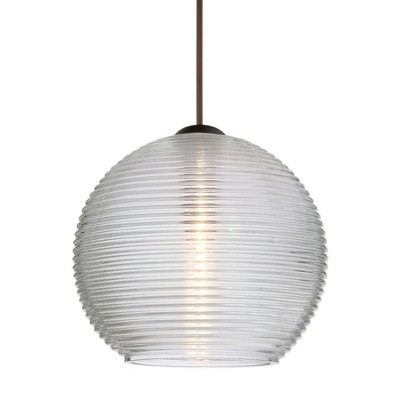 Besa Lighting Kristall 6 1 - Light Pendant in  Bronze
