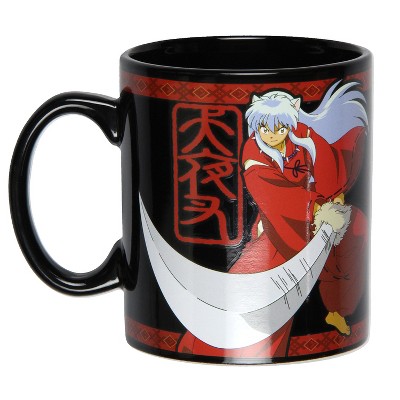 Inuyasha Anime Merch 16 Oz. Ceramic Coffee Mug Tea Cup Black : Target