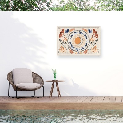 Janelle Penner Spooky Symbols VI Light Outdoor Canvas Art