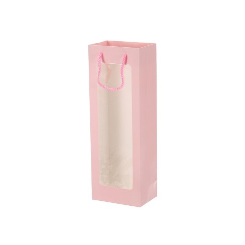 Unique Bargains Flower Bouquet Packaging Bag Trapezoid Paper Gift Bag For  Party Favor 5x5x6 Inch Pink : Target