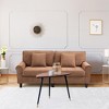 103.9 Modern Couch Corduroy Fabric Comfy Sofa with Rubber Wood