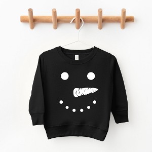 The Juniper Shop Snowman Face Toddler Graphic Sweatshirt - 1 of 2