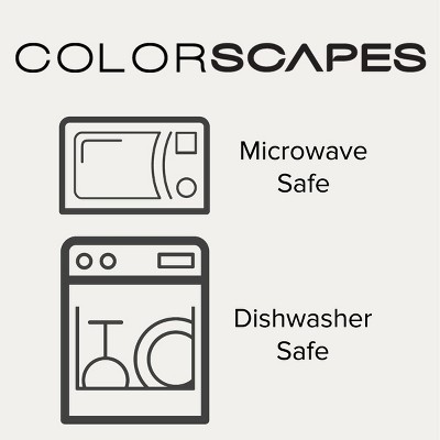 Grey Porcelain Swirl Square Dinnerware Set for Four