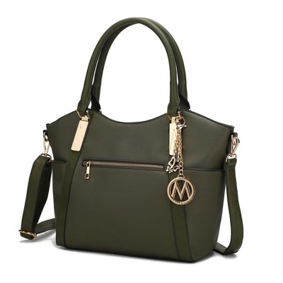 MKF Collection Janise Solid Vegan Leather Tote Bag Purse by Mia K