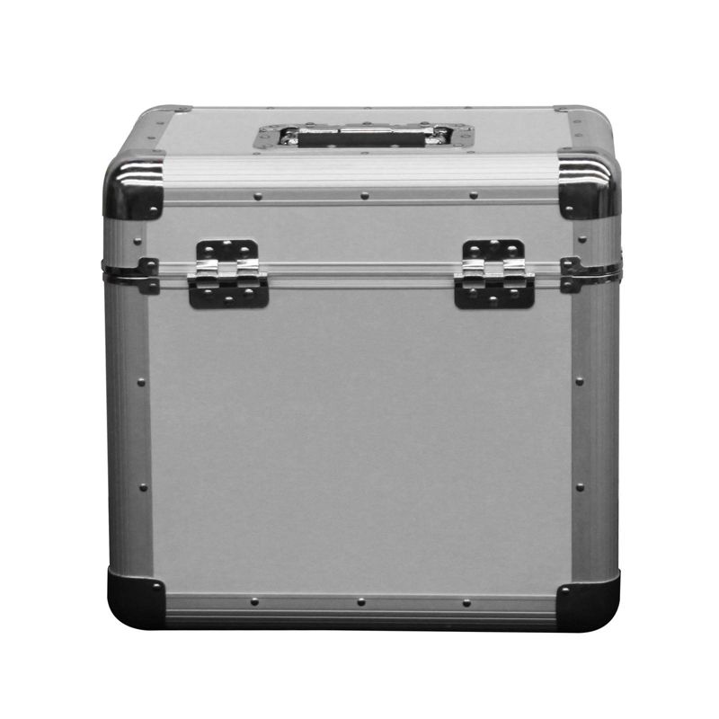 Odyssey KROM Stacking Transport Case for 70, 12 Inch Vinyl LPs, Silver (2 Pack), 3 of 7