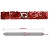 Allegra K Women's Sequins Elastic Interlocking Buckle Waist Belt 50-75cm/19.68-29.52" 2Pcs - 3 of 4