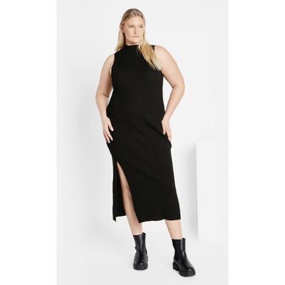 Women's Plus Size Kenia Dress - black | CITY CHIC
