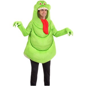 HalloweenCostumes.com Ghostbusters Adult Slimer Costume Unisex, Slimey Neon Green Ghost Halloween Costume. - 1 of 4