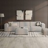 WyndenHall Biggs 3 Seater Sofa and Ottoman Pale Gray - 2 of 4