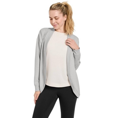 Jockey Women's EVERACTIVE Cardigan S Grey Heather