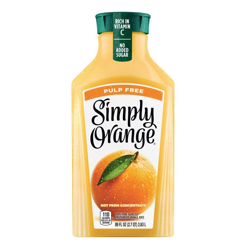 Simply Orange Pulp Free Juice - 89 fl oz, 1 of 6