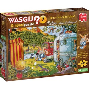 Jumbo Toys Wasgij 1,000 Piece Jigsaw Puzzle: Retro Original 7 - Bear Necessities - 27" x 19" - 1 of 2