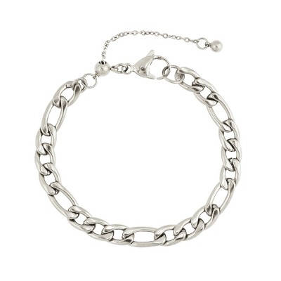 Slate by Rebl Figaro Chain Bracelet  Stainless Steel