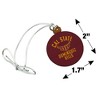 California State University Dominguez Hills Toros Logo Mini Small Tiny Wood Christmas Tree Holiday Ornament - 4 of 4