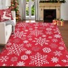 Christmas Rug Washable Solid Rug Runners for Hallways Non Slip Bathroom Rug Non Shedding Kitchen Rugs Xmas Holiday - 2 of 4