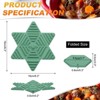 Unique Bargains Hexagon Star Heat Resistant Silicone Trivet Mat for Pots Coasters 2 Pcs - 2 of 4