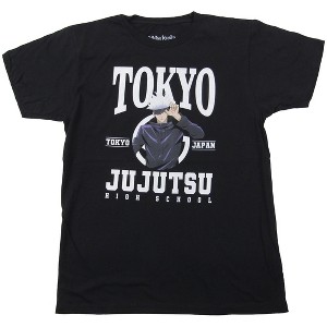 Jujutsu Kaisen Tokyo High School Gojo Adult Black Short Sleeve Tee - 1 of 4