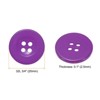 Unique Bargains Resin Craft DIY Round Flat 4-Hole Replacement Sewing Buttons 10 Pcs - 2 of 4