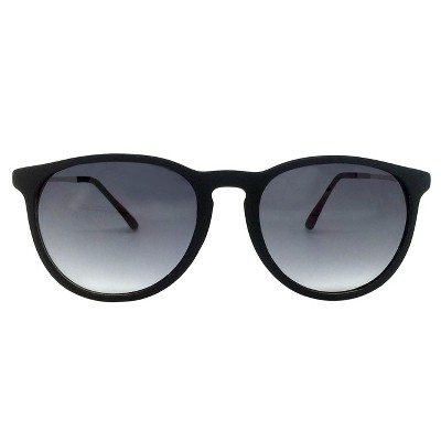 all black round sunglasses